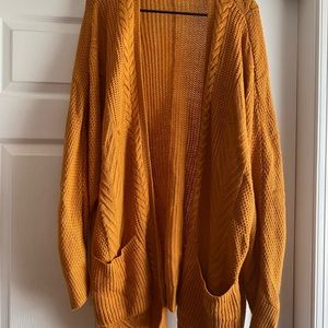 Charlotte Russe Oversized Cardigan with Front Pockets